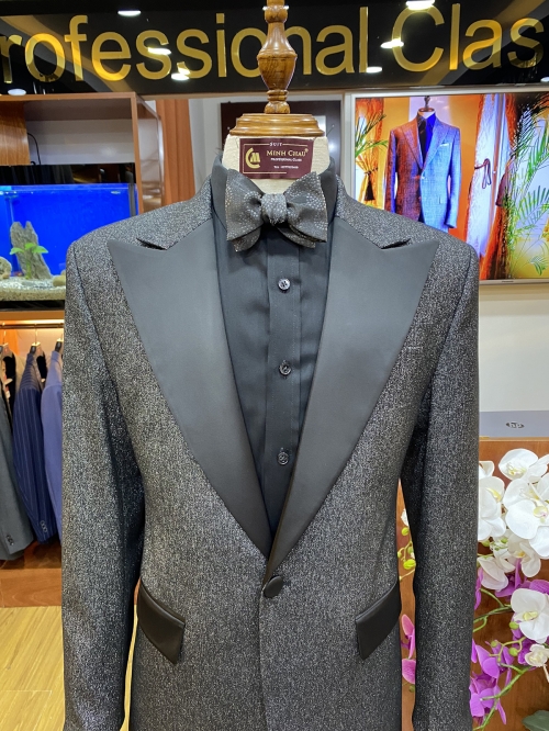 Veston tuxedo vải bố gấm - #55